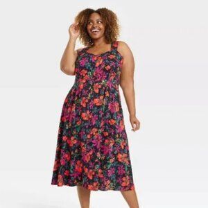 Ava & Viv Floral Midi Dress